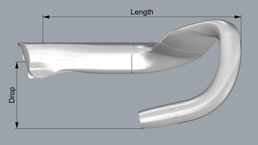 MYTHOS SX-1 Koga Titanium Track Sprint Handlebar — MYTHOS 3D